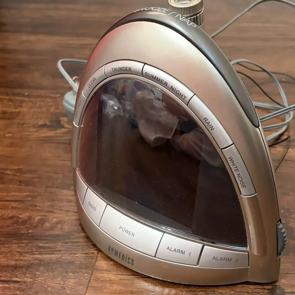 Vintage Homedics SoundSpa Alarm Clock Radio SS-5010 Sound Machine Night Light